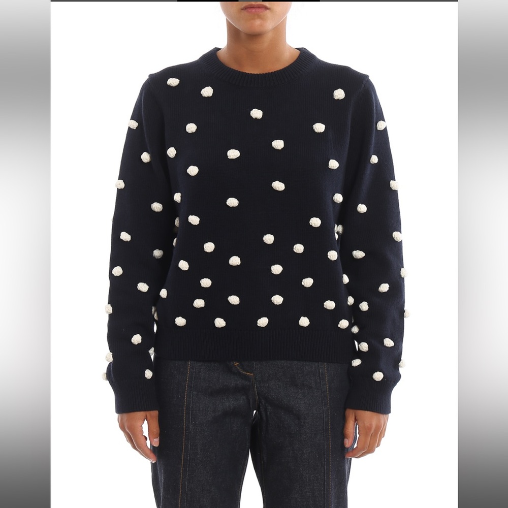 TORY BURCH Sweater in Black/White - Picture 1 of 12